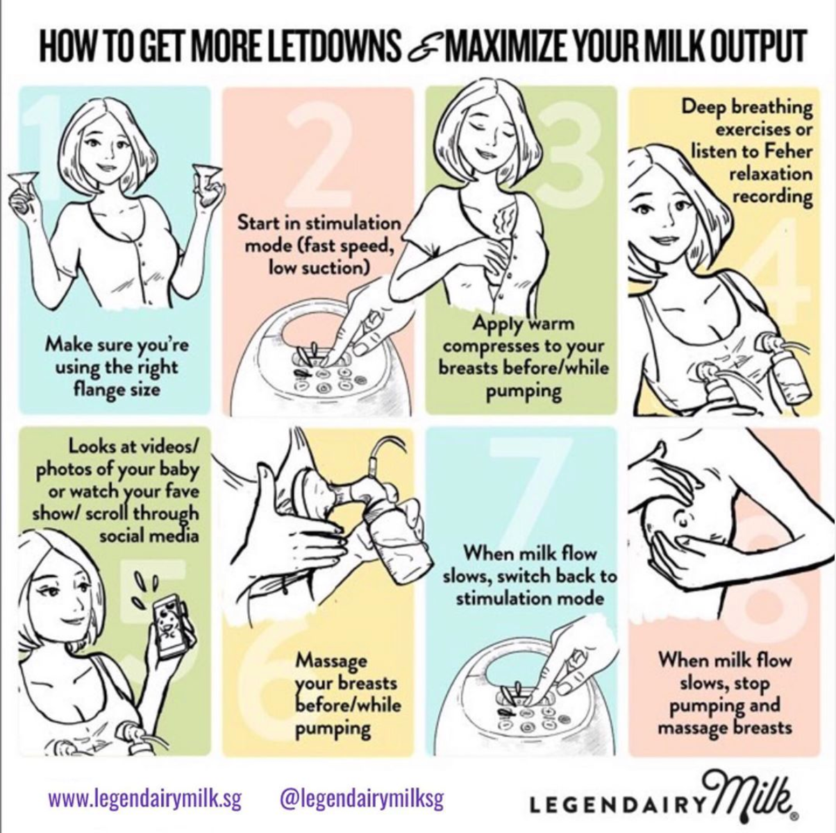 Tips on Increasing Breast Milk Supply for breastfeeding or pumping