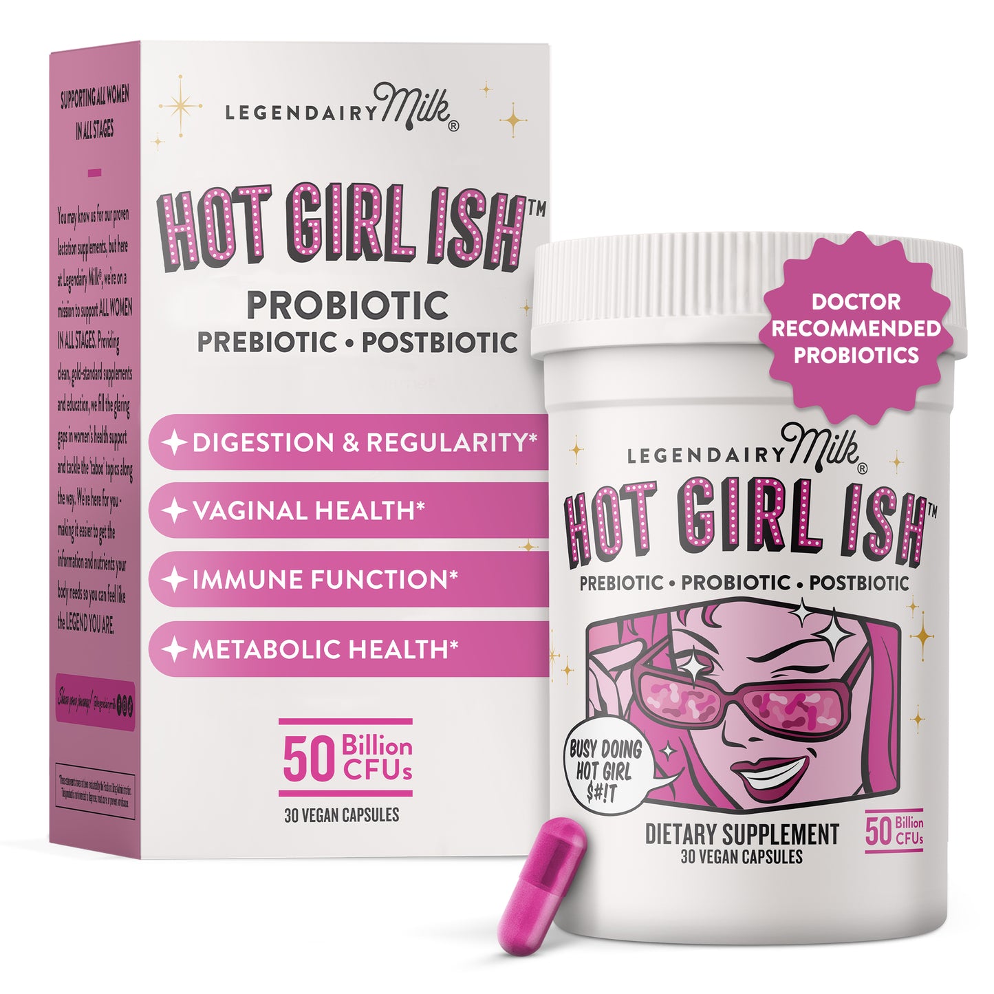 Hot Girl Ish™ Women’s Daily Probiotic (Prebiotic & Post-biotic)