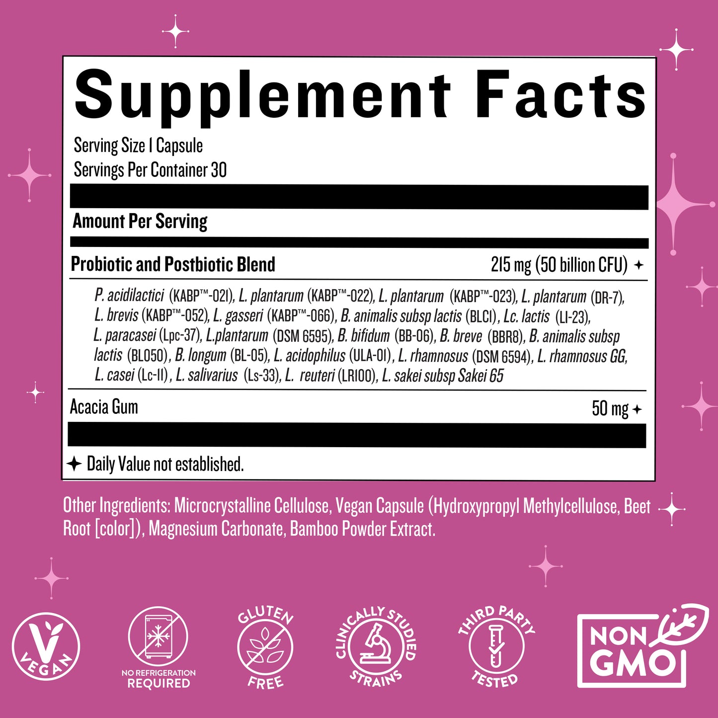 Hot Girl Ish™ Women’s Daily Probiotic (Prebiotic & Post-biotic)