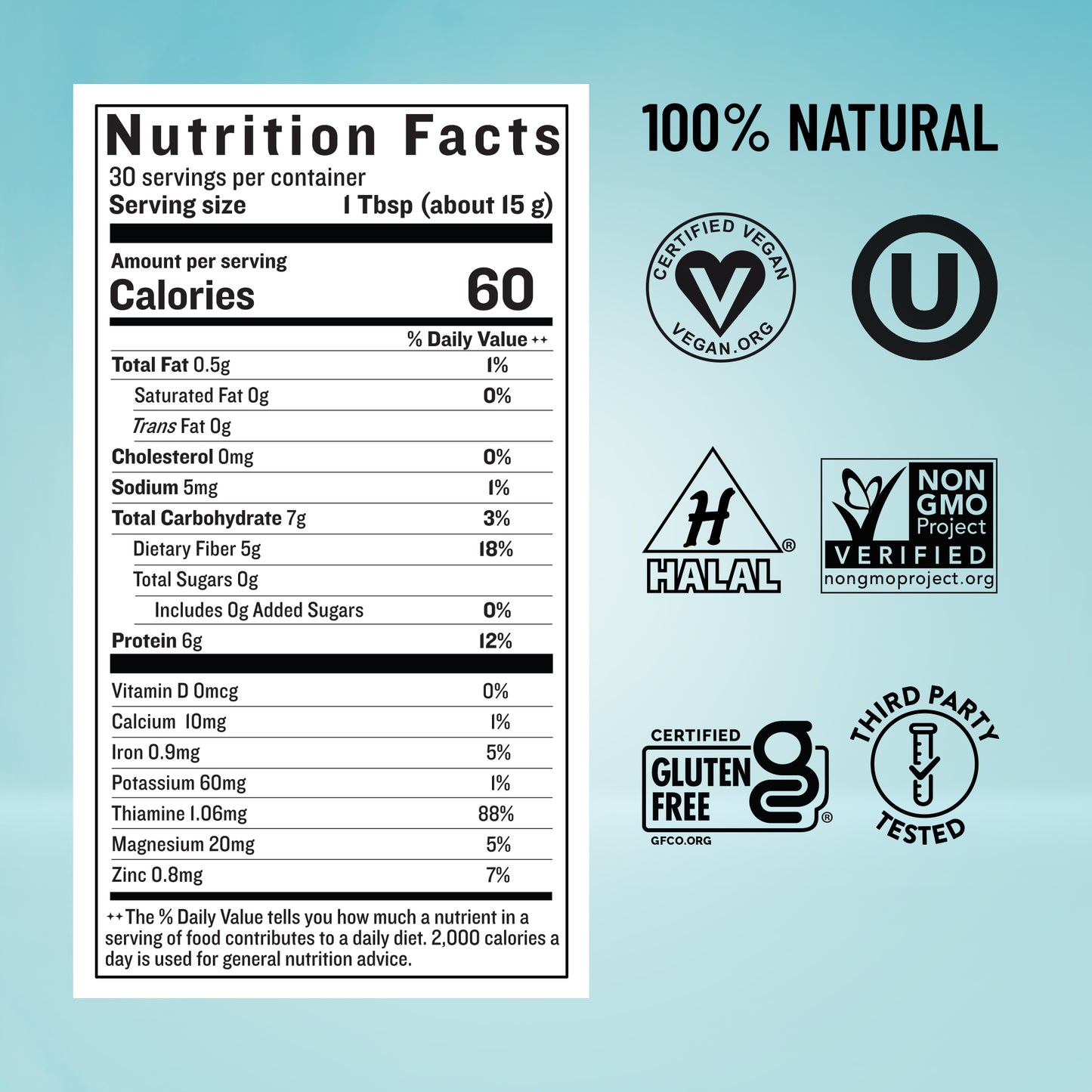 Nutrition Facts For Brewers Yeast Powder