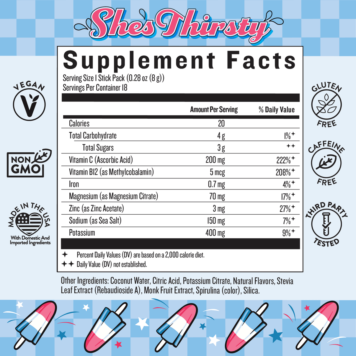 Hydration - She’s Thirsty Coconut Water Electrolyte Mix