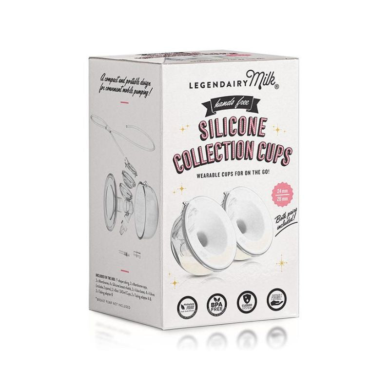 Legendairy Milk Silicone Collection cups for wearable breast pumping