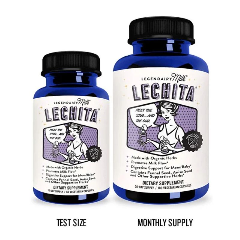 Lechita dietary supplement bottle sizes