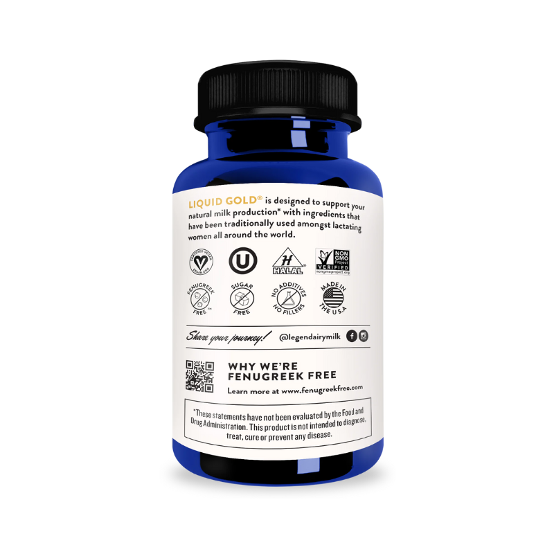 liquid gold packaging rear view