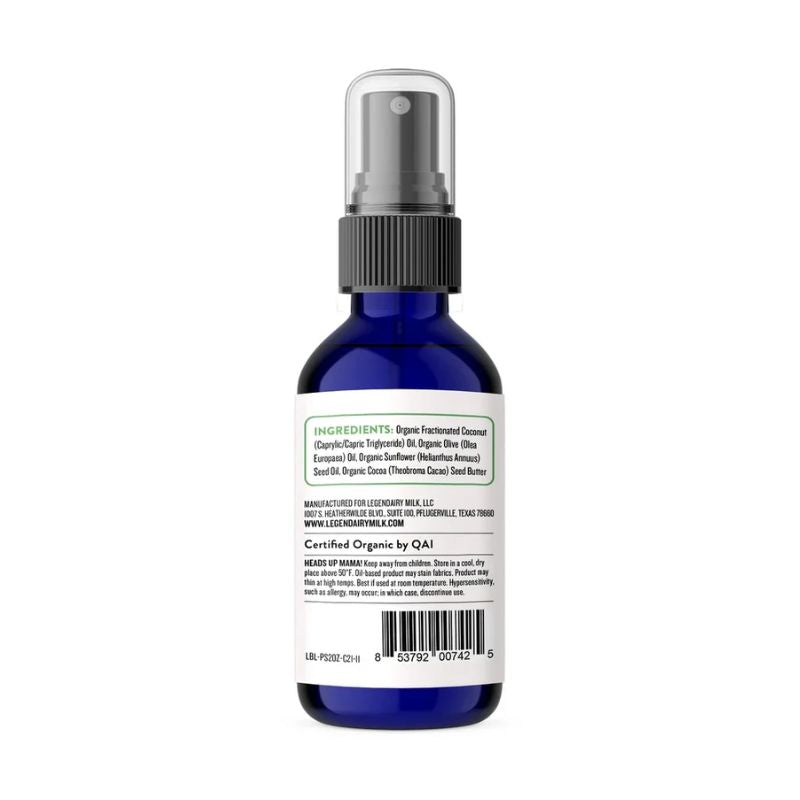 pumping spray bottle packaging rear view
