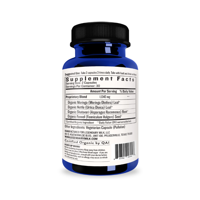supplement facts for milkapalooza
