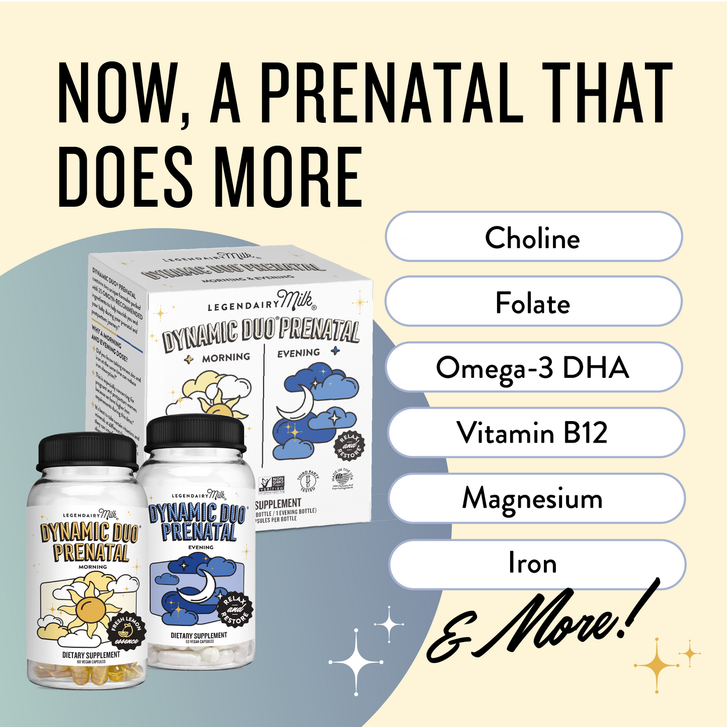 Dynamic Duo AM/PM Prenatal & Postnatal multivitamin