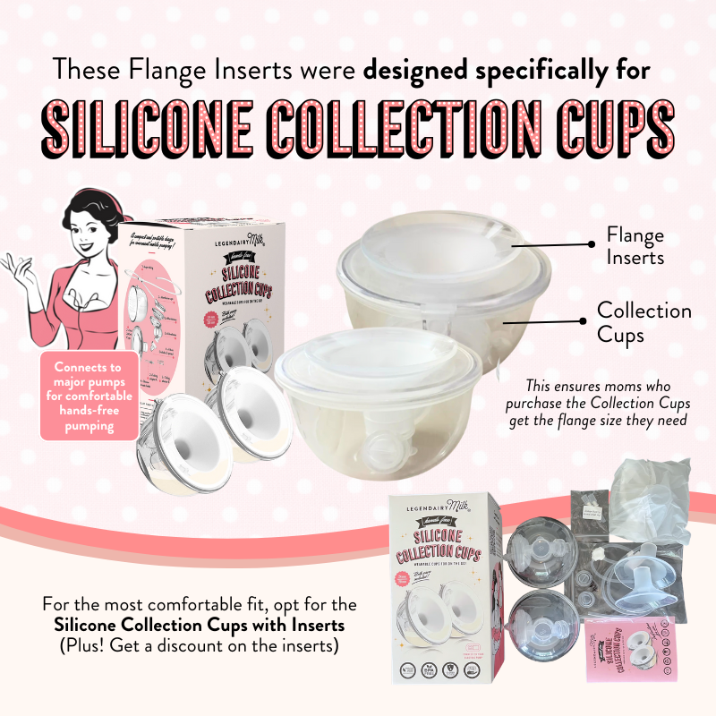 Flange Inserts Set of 2 - For Silicone Collection Cups