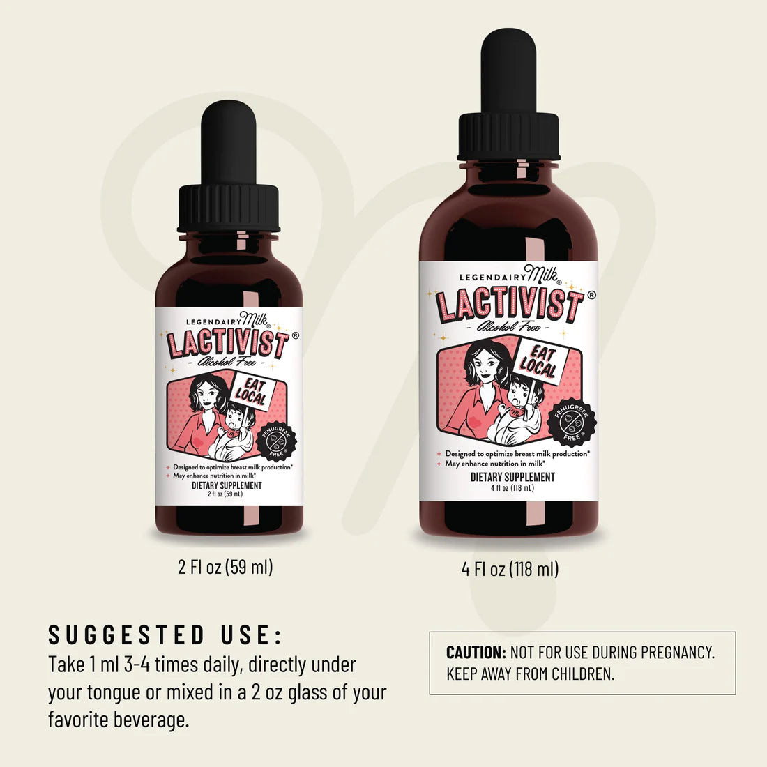 lactivist supplement bottle sizes