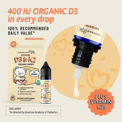 Baby Vitamin D3 & K2 Liquid Drops