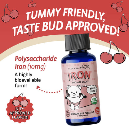 Organic Iron Drops for Baby and Toddler