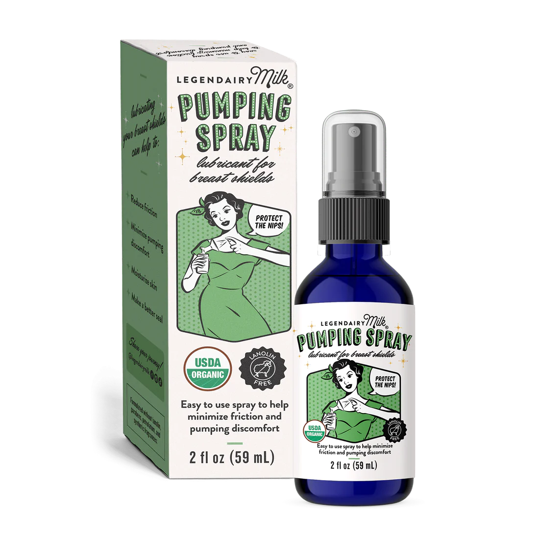 pumping spray 2oz bottle packaging