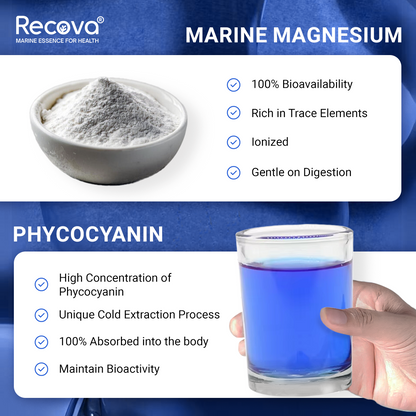 Add-On - Sacred Essence™ - Phycocyanin + Marine Magnesium (Antioxidant, Heart & Liver Support)
