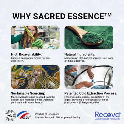 Add-On - Sacred Essence™ - Phycocyanin + Marine Magnesium (Antioxidant, Heart & Liver Support)