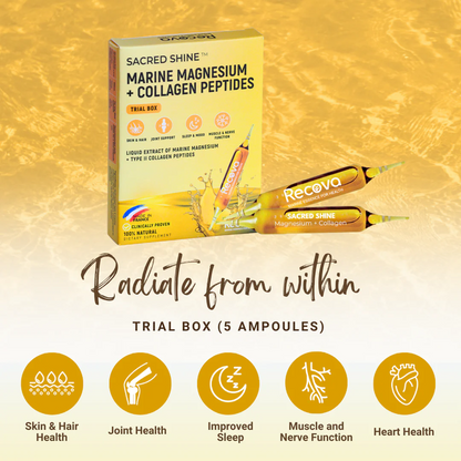1. Add-On - Sacred Shine™ - Marine Magnesium + Collagen Peptides (Joint & Skin Support, heart function)