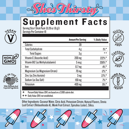 Hydration - She’s Thirsty Coconut Water Electrolyte Mix