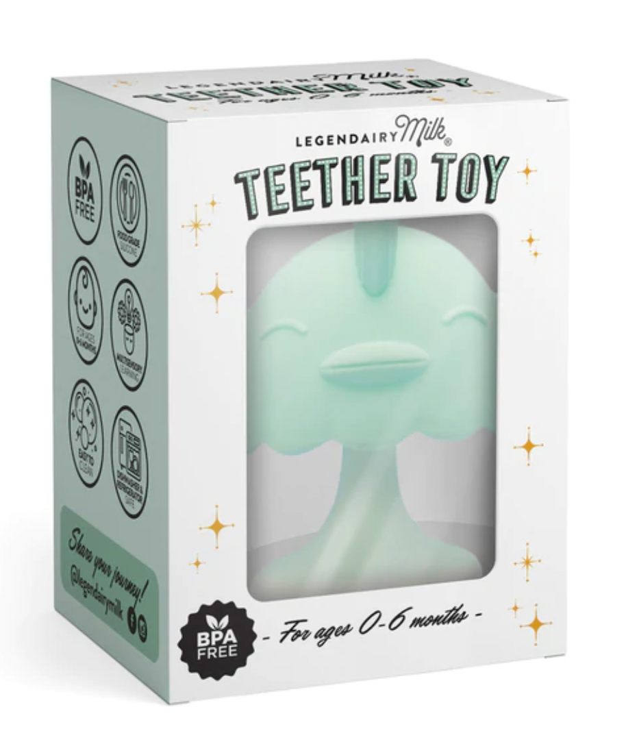 Silicone Teething Toy - Mint Green