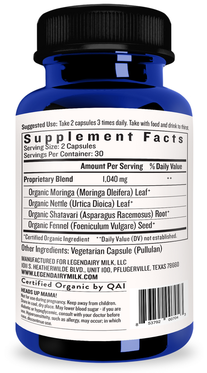  supplement facts for milkapalooza